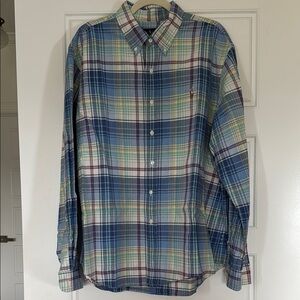 Ralph Lauren Men's Blue Plaid Shirt